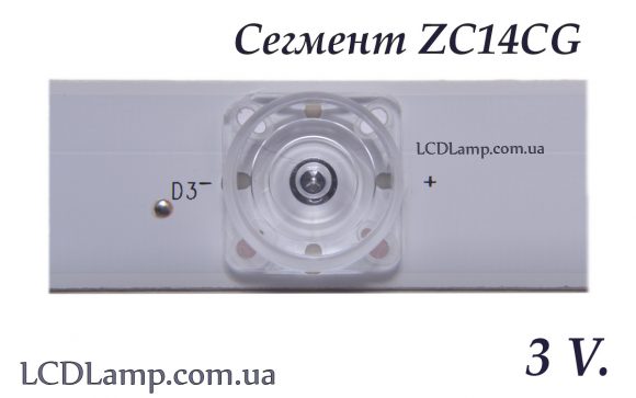 Сегмент LED телевизора ZC14CG